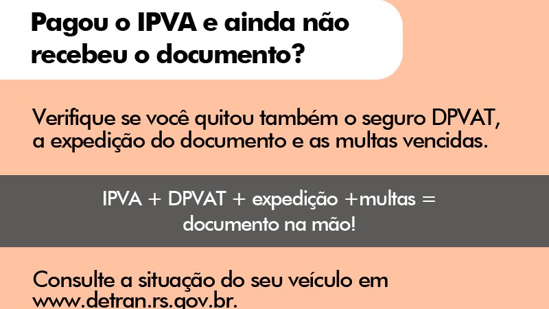 Detran/RS esclarece dúvidas comuns sobre licenciamento anual