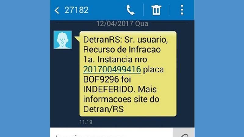 Seviço foi disponibilizado para quem se cadastra na Central de Serviços