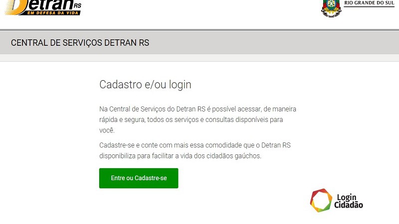 Detran/RS disponibiliza mais uma funcionalidade na Central de Serviços