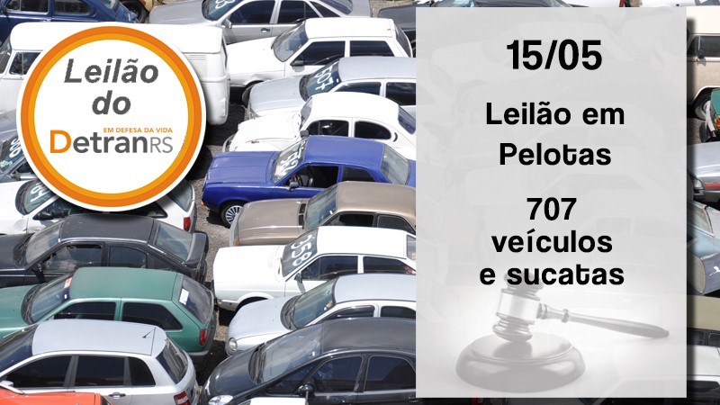 leilao pelotas carros estacionados