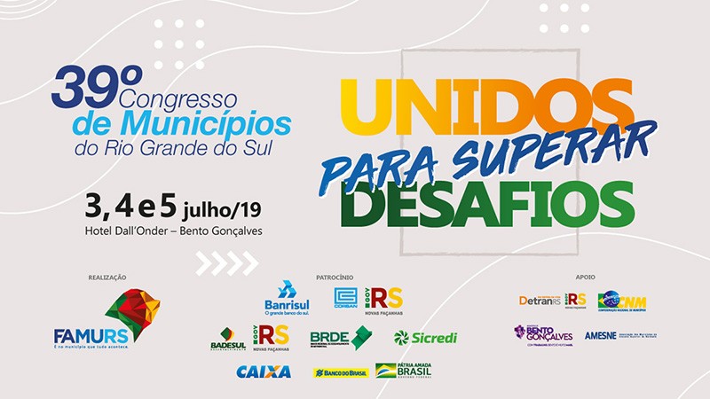 Bento Gonçalves sedia 39º Congresso de Municípios do RS