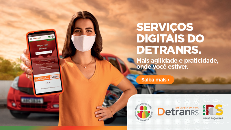 Site rs.gov.br concentra serviços digitais do DetranRS