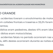 Destaques dos diagnósticos da acidentalidade nos municípios - Rio Grande