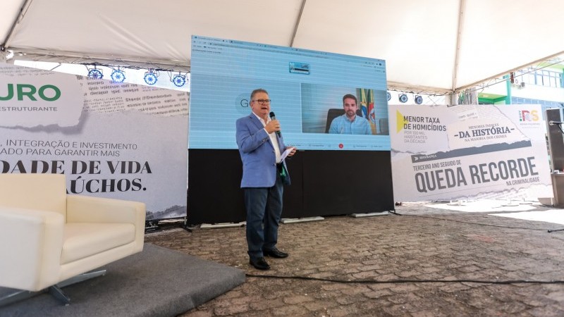 Ranolfo apresentou dados da segurança em evento que contou com a participação do governador por videoconferência