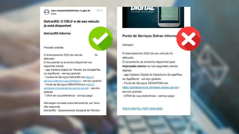 DetranRS alerta para golpe do licenciamento por e-mail - Detran RS